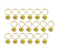 Sewroro 18 Pcs Cloche en Cuivre Doré à Ouverture Simple pour Fête de | Petites Bêtes, Usage Festif, Installation Facile, Résistante à L'usure