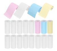 Sewroro 18 Rouleaux Papier Thermique Autocollant Mini Imprimante Imprimable pour Imprimantes Thermiques de Poche Compatible avec Appareils Photo Instantanés sans Colle et Autocollants