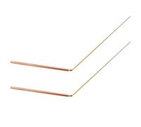 Sewroro 2 Baguettes de Sourcier en Cuivre Pur 99% 30 CM Tiges Légères Bicolores à Tête Plate Outils de Radiesthésie Polyvalents pour Chasse aux Fantômes Divination par Eau et Détection
