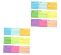 Sewroro 2 Ensembles Bloc Notes Autocollants Fluorescents Ensemble De Pratiques Pour Bureau Et Adhésifs Portables Pour Rappels Et Organisation 9 Pièces * 2