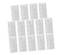 Sewroro 2 Ensembles Growth Chart Ruler Template Feet Reusable Plastic Height Measuring Stencil For Wall Mounted Childrens Growth Tracking