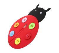 Sewroro 2 Ensembles Planche à Boutons et Fermetures Non Tissé Activités Manuelles Montessori pour Développer les Compétences de Vie de Base