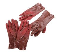 Sewroro 2 Paires Gants de Drainage Réutilisables Antidérapants PVC de Gants de Plomberie Résistants à Eau pour Nettoyage de Tuyaux Outil Pratique pour Jardin et Maison Conception Adaptable