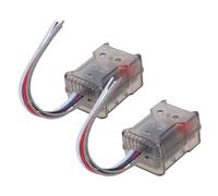 Sewroro 2 Pièces Adaptateur Convertisseur Audio pour Haut Parleur Kit de Conversion High à Low pour Amplificateur de Basses Accessoire Stéréo Compatible avec Divers Modèles de Voiture