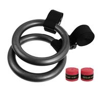 Sewroro 2 Pièces Anneaux de Gymnastique Acier Réglables, pour | Sangle en Nylon, Installation Rapide au Plafond ou Poutre, Usage Intérieur pour Pratiquants et Gym Maison Couleur Aléatoire