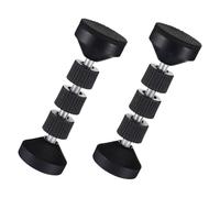 Sewroro 2 Pièces Butée de Stabilisation Réglable pour Lit Outil Tremblement Accessoire de Mobilier Noir Extra Grand Réduit Bruit et Protège Les Murs