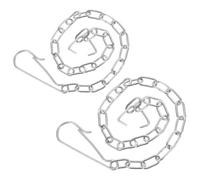 Sewroro 2 pièces Chaîne de Chasse Eau Wc Acier Inoxydable Chaîne de Commande pour Clapet de Chasse Résistance Élevée et Remplacement pour Mécanisme