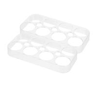Sewroro 2 Pièces étagère à oeufs plateau organisateurs et stockage de réfrigérateur organisateur de réfrigérateur économie egg holder egg rack cas de stockage d'oeufs cas d'oeufs pp