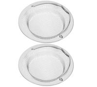 Sewroro 2 pièces Filtre Évier Acier Inoxydable avec Poignée Crépine Panier Anti-bouchage pour Cuisine Tamis Drain pour Déchets Alimentaires et Cheveux Facile à Nettoyer