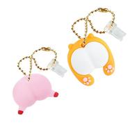 Sewroro 2 pièces Lot de Bouchons Poussière Port Protecteur pour Téléphone Portable Décoration Cartoon Adorable Facile à Installer et Retirer Protection Chargeur Mobile