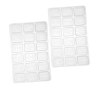 Sewroro 2 Pièces Moules Silicone pour Mahjong de Outils de Fabrication de Tuiles Personnalisées pour Époxy Résine pour Bricolage et Entertainment à Domicile