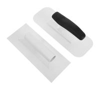 Sewroro 2 Pièces Plaster Application Trowel Set Wall Finishing Tool For Smooth Coating Even Layering And Bubble Artistic Plastering