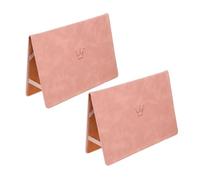 Sewroro 2 Pièces Porte Documents Naissance Cuir Synthétique Pochette Pliante Protectrice pour Certificats de Naissance Organisateur Compact pour Stockage Sécurisé