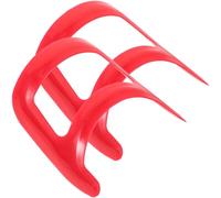 Sewroro 2 Pièces Règle de Stylisme de Barbe Rouge en Plastique Pp pour Modelage Précis et Rasage Net, Outil de Coiffure Homme Pratique pour Entretien Barbe Quotidien