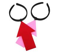 Sewroro 2 Pièces Serrage-tête Flèche Traversant la Tête en Tissu et Abs, Accessoire Créatif et Original pour Halloween et Fêtes Costumées, Bandeau Cheveux Unique et Facile à Assortir