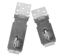 Sewroro 2 pièces Targette de Porte Acier Inoxydable Moraillon Cadenas Verrouillable pour Portes Clôtures Installation Facile Protection Sécurisée
