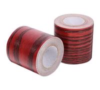 Sewroro 2 rouleaux Ruban Adhésif Décoratif Effet Grain pour Plinthe Auto-adhésive Flexible Moulure Murale Pelable et Collable Décor Chambre sans Perçage Lot