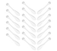 Sewroro 20 Cuillères Cosmétiques en Acrylique Transparentes Spatules pour Crème Visage et Masque Bâtonnets de Massage des Yeux Outil de Maquillage Multifonction Usage Personnel et