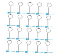 Sewroro 20 Ensemble Goupilles de Sécurité Fer pour Extincteur avec Plastiques Antimanipulation Accessoires de Sécurité Incendie Durables pour Résidences et Bureaux