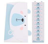 Sewroro 20 Pièces Cartes de Vœux Papier Blanc Mignonnes, Ours Polaire | Intérieur Vierge, Format Portable, Usage Polyvalent, Fêtes D'anniversaire et Crémaillères, Style Cartoon Adorable