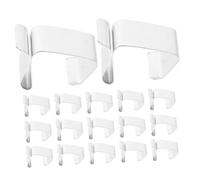 Sewroro 20 pièces Crochets Fer pour Guirlandes Lumineuses Extérieur Lot de Clips de Fixation Compacts et Durables pour Décoration Supports Polyvalents pour Lumières et Accessoires