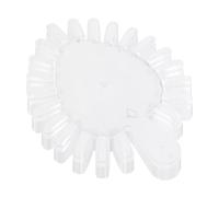 Sewroro 20 Pièces Nuancier de Vernis à Ongles Carte de Distinction des Couleurs Cœur en Plastique 21 Couleurs X pour Salon et DIY