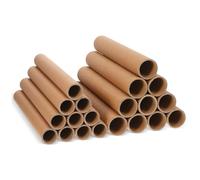 Sewroro 20 Pièces Tubes Expédition Carton de Tubes Papier pour Art les Projets Diy de Rangement Organisation pour Bureau