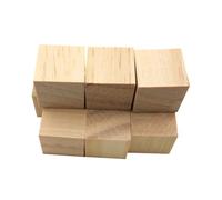 Sewroro 200 pièces Lot de Cubes Bois Naturel pour DIY Blocs Carrés Pin Brut Non Traité pour Bricolage Décoration et Projets Créatifs