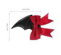 Sewroro 2paires Pince à Cheveux Nœud et Chauve-souris Accessoires Effrayants pour Halloween Pinces Décoratives Ailes avec Cornes de Diable pour Cosplay et Fêtes