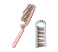 Sewroro 2pcs Peigne de Coiffure Pliable en Plastique Fonction Anti-statique et Massage Stimulant la Circulation Sanguine pour Soins Capillaires Quotidiens