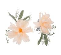 Sewroro 2pièces Embrasses Rideau Pince Fleuries Style Champêtre avec Boucle Métal Décoratives pour Salon Chambre Fenêtre