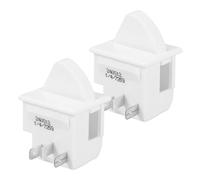 Sewroro 2pièces Interrupteur de Porte Broches Normalement Fermé Remplacement pour Éclairage Réfrigérateur Bouton-poussoir