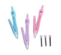 Sewroro 3 Ensembles Compas Géométriques pour Élèves Outils pour Dessin et Dessin Technique Utilisation Scolaire Bureau et Maison