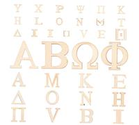 Sewroro 3 Ensembles Découpes De Lettres Grecques Lot Pour Bricolage Diy Alphabet Naturel Non Pour Décoration Murale Et Projets Créatifs 72 Pièces * 3
