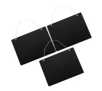Sewroro 3 pièces Tableau Suspendu Double Face Bois avec Corde de Jute de Panneaux Effaçables pour Décoration Maison Restaurant Bureau Surface Ardoise Pratique et Réinscriptible