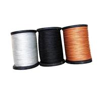 Sewroro 3 Rouleaux Fil à Coudre Durable Noir Blanc Marron Cordon de Couture Polyvalent pour Couture Main et Machine Accessoires pour et Retouches Textile