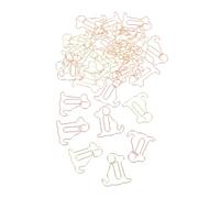 Sewroro 30 Pièces Trombones Métalliques Forme de Chiens Clips Adorables et Colorés pour Bureau École et Maison Accessoires de Planification et Marque Pages