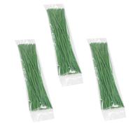 Sewroro 300 Pièces Attaches pour Plantes de Jardin Vertes Fil de Ligature Plastique 20 CM Clips Câbles Ajustables pour Jardin Serrage et Soutien des Plantes
