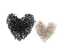 Sewroro 320 pièces Yeux Sécurité Noirs avec Rondelles pour DIY Poupées et Animaux Yeux Plastique Durables pour Crochet et Artisanales