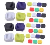 Sewroro 35 pièces Mini Breadboard PCB Circuit Boards Solderless Compact DIY Project Kit for and Beginners with Signal Transmission