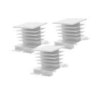 Sewroro 3pièces Dissipateur Thermique pour Relais Statiques SSR Bloc Ailettes De Refroidissement Aluminium Remplacement Compact pour Pont Redresseur