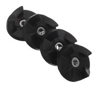 Sewroro 4 Accouplements d'Entraînement en Caoutchouc Noir pour Mixeur Kit de Réparation 4 Pièces Coupleur 4 Dents 02 Pouce Pièces de Rechange Compatibles pour Robot Cuisine