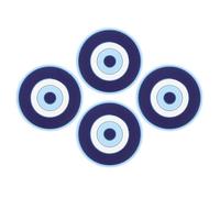 Sewroro 4 Pièces Amortisseur de Cordes de Raquette de Tennis Rond | Chocs Bruit, Ajustement Sûr, pour Matchs et Entraînement, Style Ludique