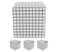 Sewroro 4 Pièces Boîte à Ballons de Mariage en Papier Cube Argentée | Montage Rapide et Décor Élégant, Centre de Table pour Souvenirs et Accessoires de Fête