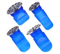Sewroro 4 Pièces Bonde de Sol Anti-refoulement Bleu Ronde en Silicone | Pose sans Outil, Ajustement, Surface Souple, pour Buanderie, Locataires et Propriétaires
