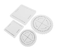 Sewroro 4 pièces Kit de Disques de pour Bracelets DIY Outils et Durables pour Fabrication de Cordes Rond et Carré Accessoire Pratique pour Macramé et de Corde