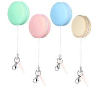 Sewroro 4 pièces Kit Nettoyeurs Écran Téléphone avec Brosse Microfibre Double Face Outil Nettoyage Portable avec Lanière et Porte-clés Traces et Poussières sur Couleur Couleur Aléatoire