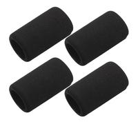 Sewroro 4 Pièces Manchon de Cartouche de Co2 pour Vélo, Anti-Gel, Noir, | Housse en Éponge Texturée, Maintien Sûr et Prise Confortable, pour Cylindre de Gaz et Accessoires Vélo