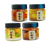 Sewroro 4 Pièces Miniature Dollhouse Pretend Play Beverage Bottles Artificial Drinks for Creative Kitchen Decor and Collectible Food Toys