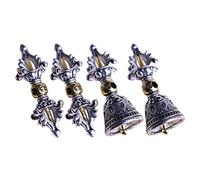 Sewroro 4 pièces Pendentif Bouddhiste Vintage Pendentifs Retro Vajry pour Collier et Porte Clés Charm Esotérique avec Détails Fins et Texture